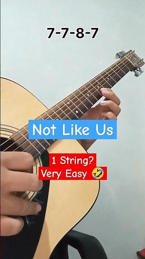 100% Beginners Can Play This on 1 String 🤣 | Not Like Us 🎸