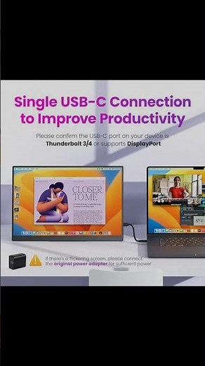 Upperizon Portable Gaming Monitor - Quick Setup Guide