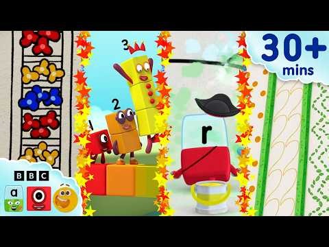The Ultimate Pattern Party | Counting, Reading, & Colour Compilation for Kids | Blocks Universe