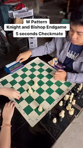 Straight W Pattern (Knight Bishop Endgame) 5 Seconds #fypシ゚ #chess #chessgame | Khristian Clyde Arellano