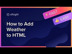 How to Add Weather to HTML