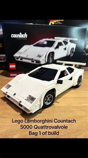 Lego Lamborghini countash 5000 quattrovalvole Bag one of building the 1506 piece set. Lego set one 10337 part of the Lego icons range. ##lego ##legobuilder ##fyp##legolamborghini##legoiconsplease follow my YouTube page to watch the full build @CoxysLudumTempus