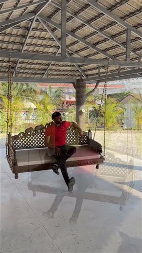 The Zula House | Swing of relaxation #swing #happiness #alone #jhula #sukoon #exteriordesign #home