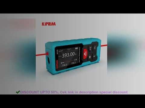 Kiprim Dual Laser Distance Meter Rechargeable Bilateral Laser Rangefinder 120m Digital Tape Measure
