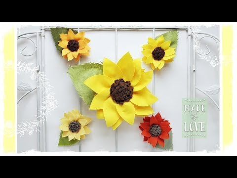 "Sunny": Easy & No-Sew Felt Sunflower