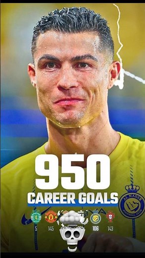 Cristiano Ronaldo hits goal number 950 vs Al Hazem 😤⚽️#ronaldo #shorts