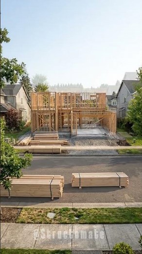 Watch This Suburban House Build Itself | Garage + Family Home