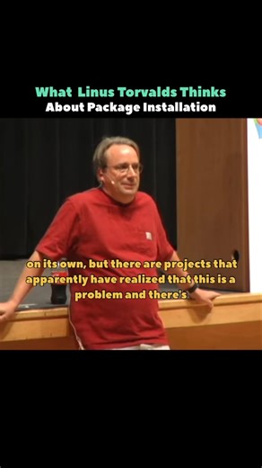 What Linus Torvalds Thinks About Package Installation #shorts #linux #programming #knowledge