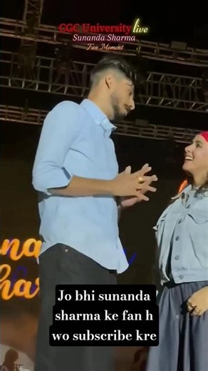 Cgsc university crowd meet sunanda sharma #shorts #sunanda sharma #greenscreen #song