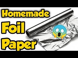 Diy Homemade Foil Paper -How to make Aluminium foil at home/Foil Paper making at home/Diy Foil Paper