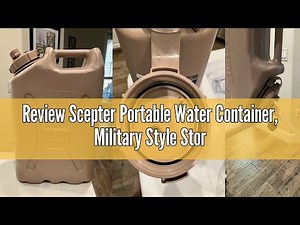 Review Scepter Portable Water Container, Military Style Storage for Camping, 5 Gallon, Green