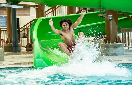 It's ALWAYS Spring Break at the Camden Kroc Center with our year-round indoor Water Park! Bring the entire family to conquor the 2-story water slide, splash with piece of mind for the little ones in our zero-entry splash pad and elephant slide, or race your friends in our lazy river and whirlpool. There's even a hot tub to relax child-free for ages 18 ! Spring Water Park Hours: Tuesday, Thusday, Friday: 4:45-7:45pm Saturday & Sunday: 1pm-3pm (Member Only) Saturday & Sunday: 3pm-5:30pm Auto-pay M