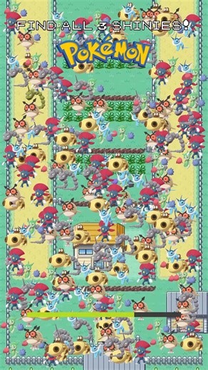 Can you find all the shinies ? ✨👀 #pokemon #shinypokemon #PokemonChampions #PokemonWindsWaves #Pok