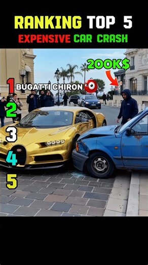 Ranking The Top 5 Expensive car crash (#P5)🥶