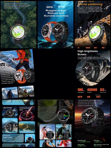 We are professional smartwatch manufacturer, support OEM & ODM. Welcome global buyers to contact us ! GPS | Offline Maps | LED Flashlight Compass | Altitude | Barometer 5ATM Waterproof | AI-Powered Insights Built rugged. Built for adventure. Your ultimate outdoor companion — now on your wrist. #OutdoorWatch#GPSWatch#RuggedSmartwatch#AIWatch#WaterproofWatch