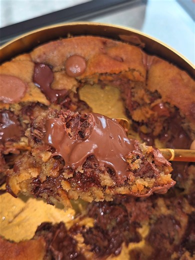Nutella Chocolate Chip Cookie Recipe — Soft, Gooey Center