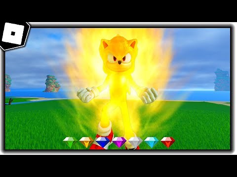 How to get SUPER SONIC BADGE + ALL 7 CHAOS EMERALD LOCATIONS in SONIC MOVIE ADVENTURE - Roblox