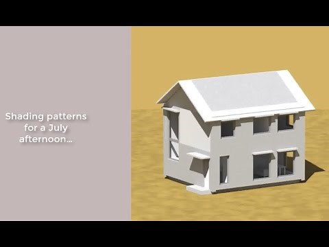 Effective shading devices for east & west facades in PassivHaus projects