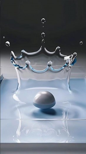 Satisfying Water Splash Simulation 💦 | Made in Blender 3D| #shorts