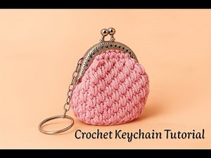 Charming Crochet Keychain Clasp Purse!
