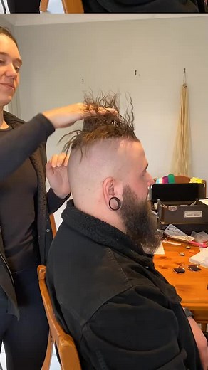 Men's Viking Box Braids Hairstyle Transformation