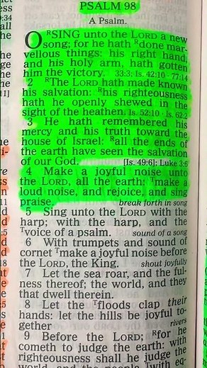 Sing unto the Lord (psalm 98:1-4) #biblechannel