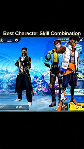 Best Character Skill Combination #oneshotindia #onetrixindia #totalgaming #desigamer #freefireshorts