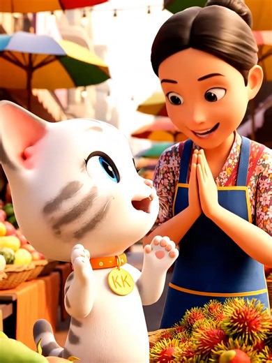 Kayleigh the Market Cat 🐾 Thai Market Manners for Kids Meet Kayleigh the Market Cat! Today she visits a busy Thai market and learns polite, kind manners: waiting your turn, saying “excuse me,” using a gentle voice, and respecting local culture. Perfect for kids learning empathy, patience, and good behaviour in public places. #KayleighCat #KidsLearning #GoodManners #KindKids #KidsAnimation #ThaiMarket #ThaiCulture #FamilyFriendly