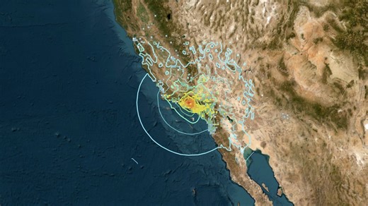 Maps: See where shaking from the 1994 Northridge Earthquake was most intense