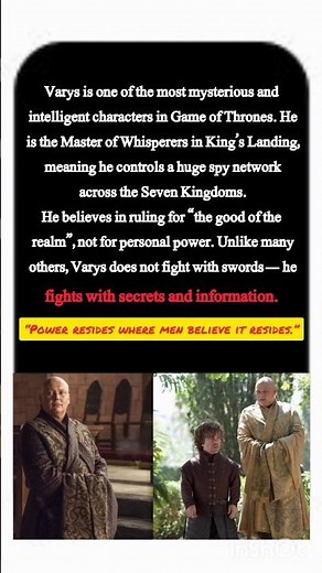 Varys – The Most Dangerous Mind in Westeros 🔥 | Game of Thrones