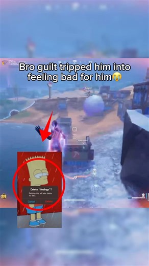 Bro Made Him Feel Bad😭💔 #fortnite #fortniteclips #fypシ #fortniteoffline #funny #gaming #zerobuild