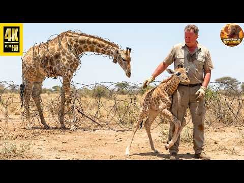 A Baby Giraffe Begs Humans to Save Its Mother Trapped in a Fence | Animal Rescue Film