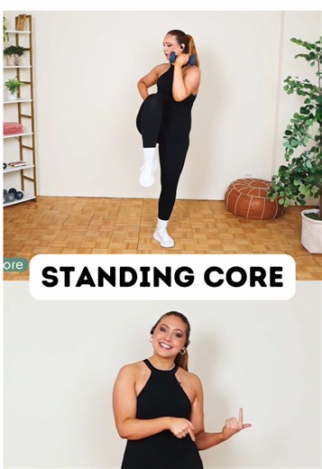 Building your fitness toolkit! So that if there is a move or a class in the future that doesn’t fit your needs, you have these moves to come back to! Setting you up for success early so you can get through the program safely! Day 3 core, CHECK! #standingcore #coreworkout #coreexercises #beginnerworkout #beginnercoreworkout @YouTube