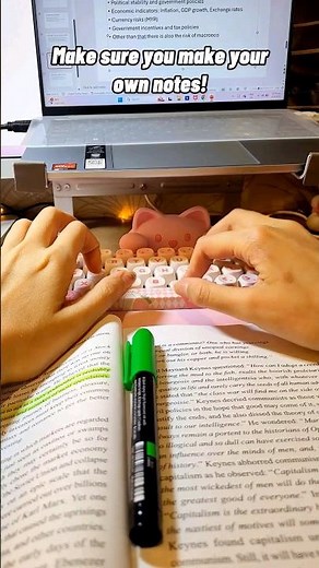 Study With Me (Note Taking + Keyboard Typing ASMR) 📖🖍