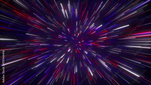 Seamless looping neon line background animation with vibrant colors and dynamic movement