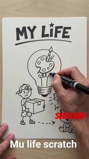 how to draw a sketches my life status