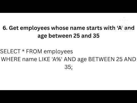 SQL Intermediate Level Questions