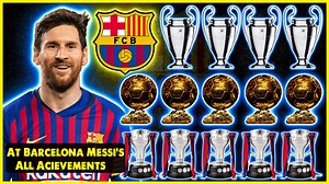 36K views · 1.9K reactions | Lionel Messi One Of The Best Player In Football History. Lionel Messi Started His Senior Career at Barcelona in 2004. During His Career In Barcelona He Won A Lot Of Trophies And Awards. This Video Show Lionel Messi's All Achievements During Barcelona Career. #Messi #MessiBarcelona #LionelMessi #Football | Football World | Facebook