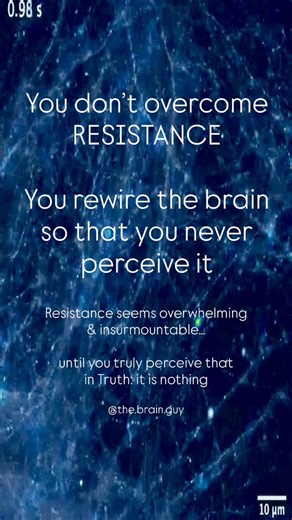 Scott Robinson FCMA on Instagram: "🧠 - Most people try to fight their resistance… but fighting resistance is how the brain keeps it alive. Here’s the truth neuroscience and awakening both point to: You don’t overcome resistance. You rewire the brain so you stop perceiving it as real. Resistance only feels overwhelming and insurmountable when the nervous system is still organised around a neurological predictive processing based on survival — the old patterns, the old meanings, the old beliefs.