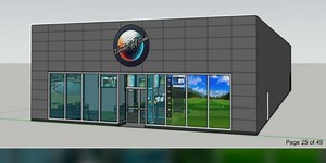 Indoor golf simulator swinging onto Denison Main Street