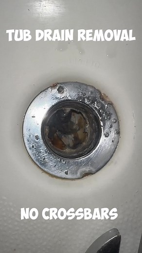 Easy Tub Drain Removal Without Crossbars | Plumbing Apartment Maintenance