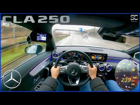 2021 Mercedes CLA 250 224HP - Autobahn Top Speed Drive POV