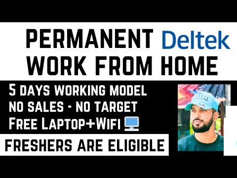 🏠 Deltek 100% Work From Home Job | 🧑‍🎓 Freshers Welcome | ✅ Easy & Simple Role | 🎁 Free WFH Setup