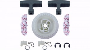 Recoil Starter Spring Pulley Handle Grip Rope Kit for Stihl MS191 MS192 Chainsaw with Starter Pulley Handle Grip Starter Rope