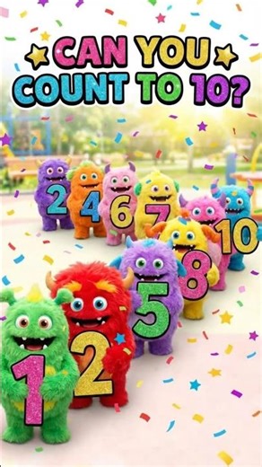 Count 1 to 10 with Dancing Monsters! Let's Dance & Count!