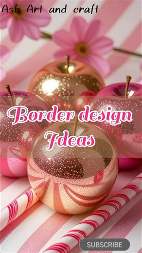3 Easy BORDER DESIGNS/PROJECT WORK DESIGNS/CORNER AND SIDE BORDER DESIGN #artstudio #assignment
