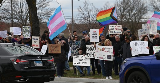 People gather in Buffalo Grove to protest Trump, Musk - Chronicle Media
