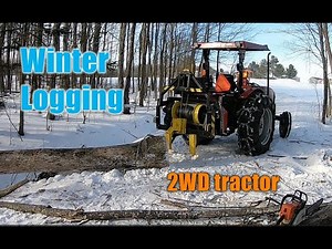 #300 Winter Logging With a 2WD Tractor