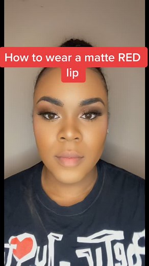 How to wear a matte RED lip #makeuptutorial #lipstick #redlipstick #makeuptiktok @nyxcosmetics @maccosmetics