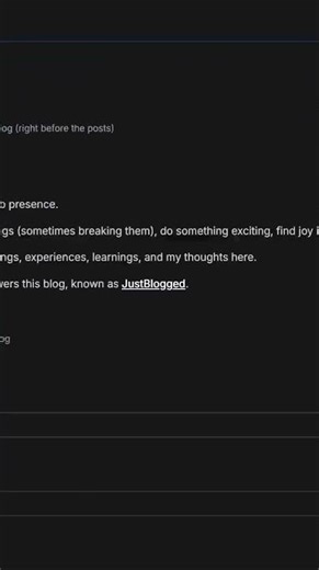 JustBlogged - blog without any noise #Shorts